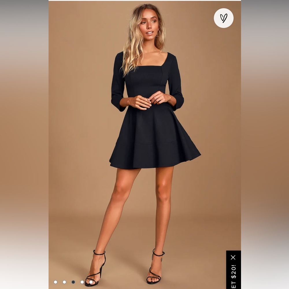 Lulu’s “Spinning Around” Skater Dress